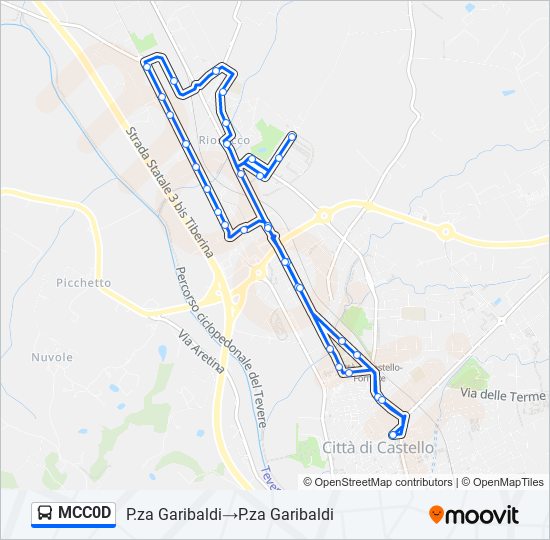 MCC0D bus Line Map