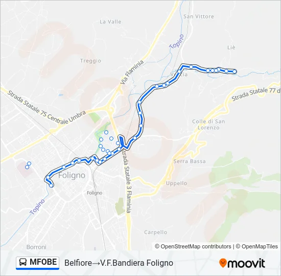 MFOBE Bus Line Map