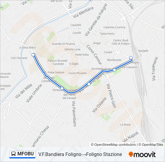 MFOBU bus Line Map