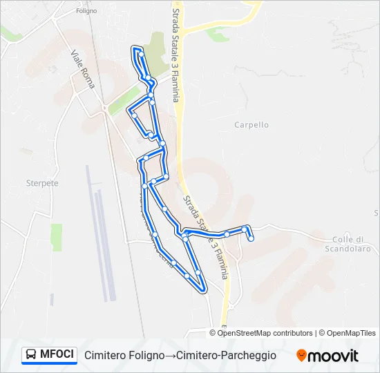 MFOCI Bus Line Map