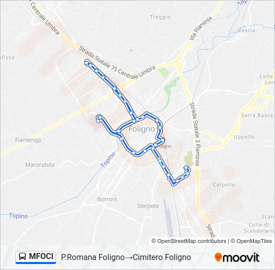 MFOCI Bus Line Map