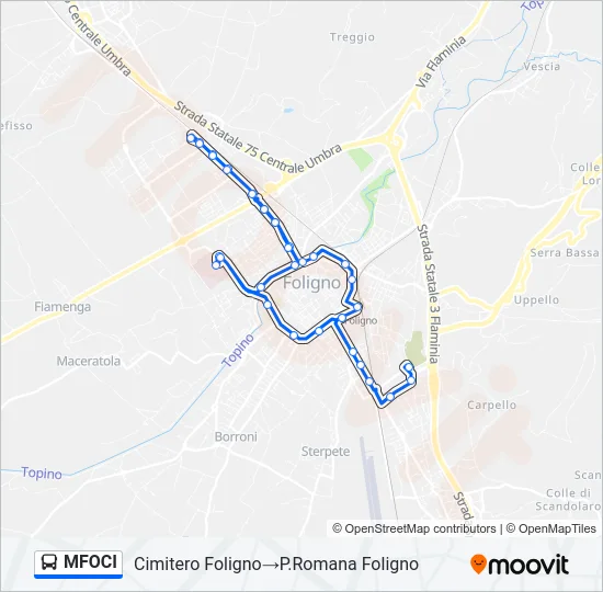 MFOCI Bus Line Map