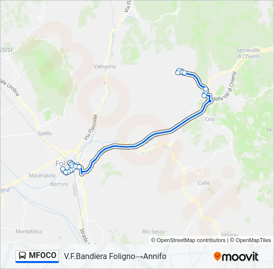 MFOCO Bus Line Map