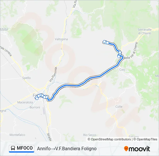 MFOCO Bus Line Map