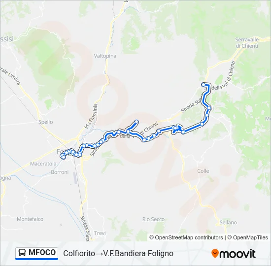 MFOCO Bus Line Map