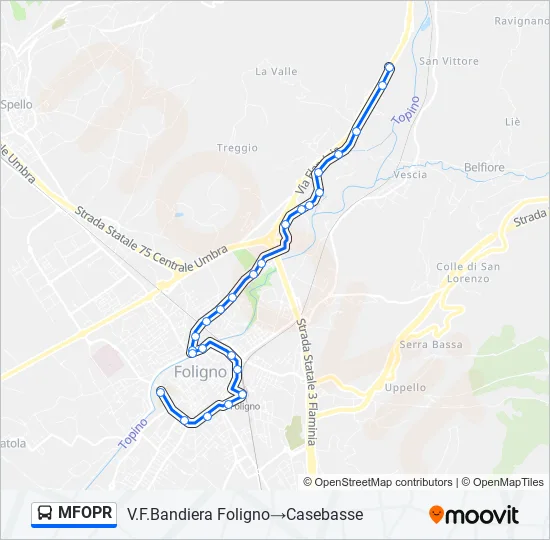 MFOPR Bus Line Map
