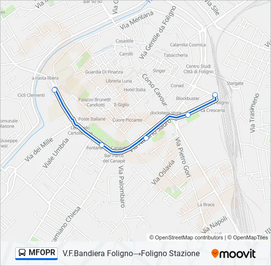 MFOPR Bus Line Map