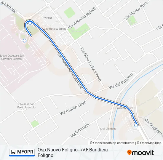 MFOPR Bus Line Map