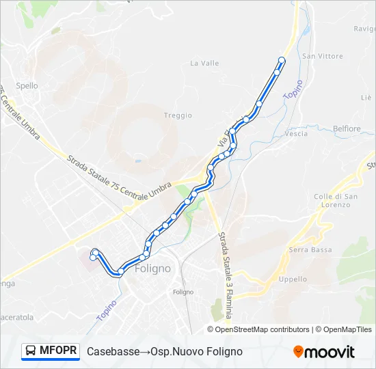 MFOPR Bus Line Map