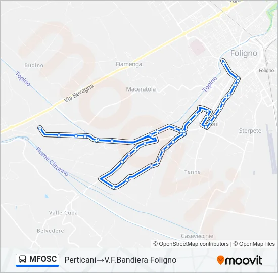 MFOSC Bus Line Map