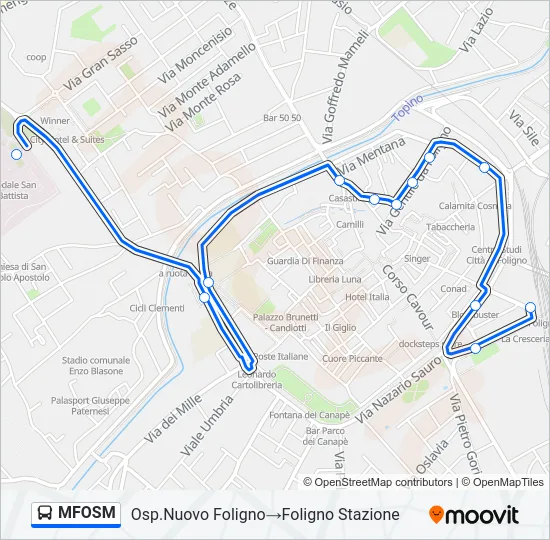 MFOSM Bus Line Map