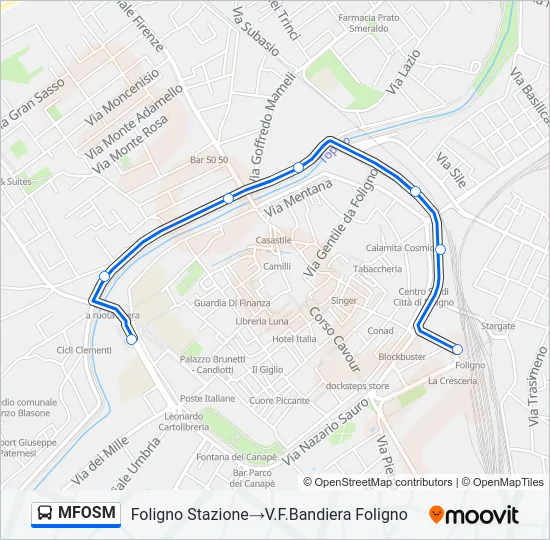 MFOSM Bus Line Map