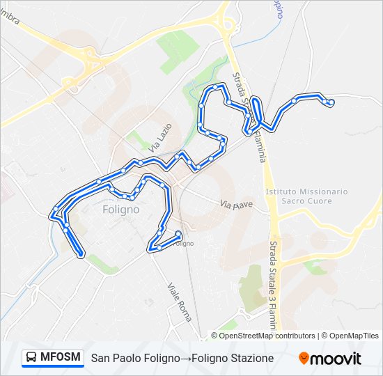 MFOSM Bus Line Map