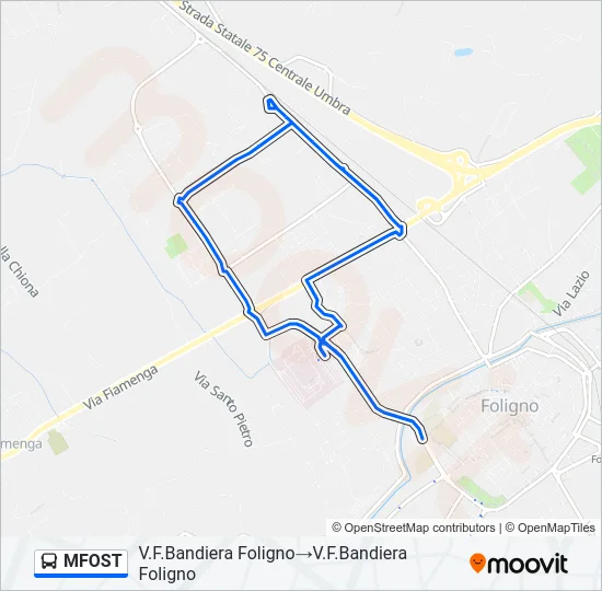 MFOST Bus Line Map