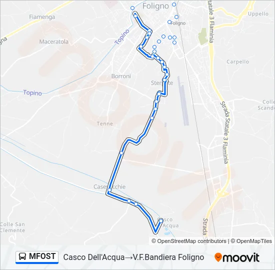 MFOST Bus Line Map