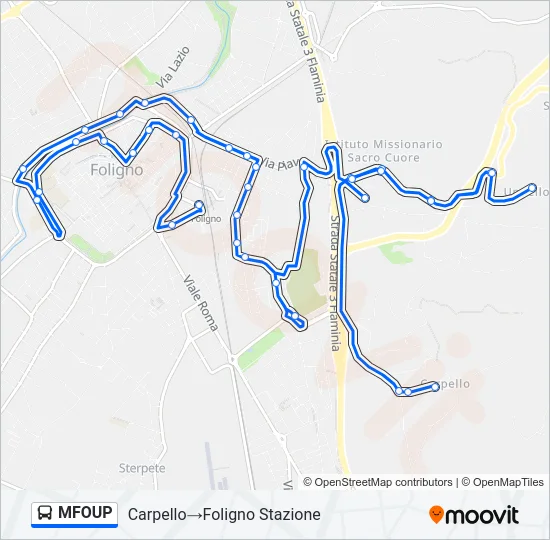 MFOUP Bus Line Map
