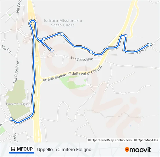 MFOUP Bus Line Map