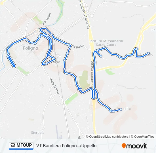 MFOUP Bus Line Map