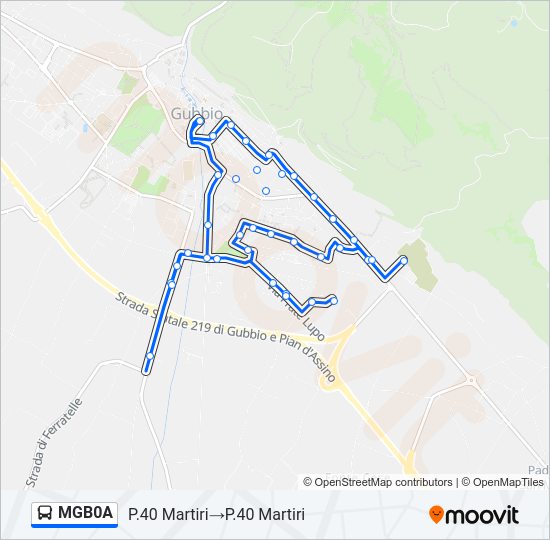 MGB0A Bus Line Map