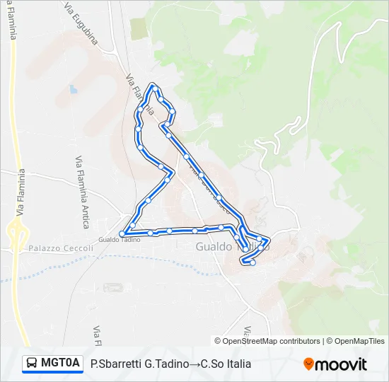 MGT0A Bus Line Map