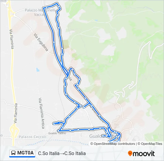MGT0A Bus Line Map