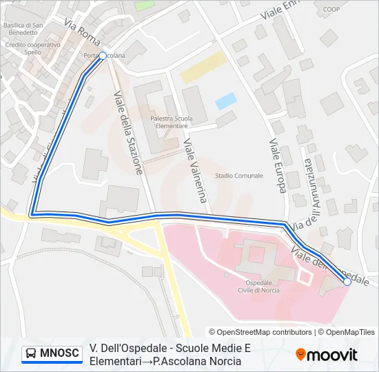 MNOSC Bus Line Map