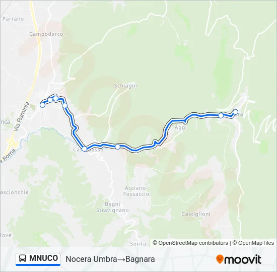 MNUCO Bus Line Map