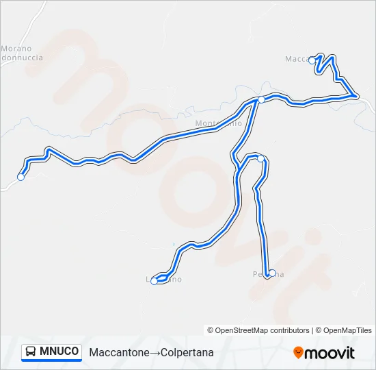 MNUCO Bus Line Map