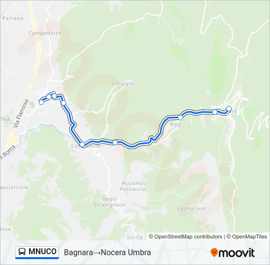 MNUCO Bus Line Map