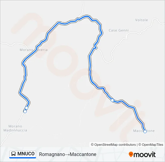 MNUCO Bus Line Map