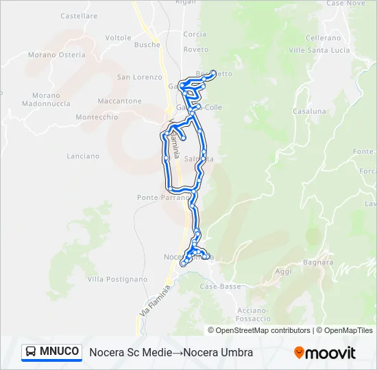 MNUCO Bus Line Map
