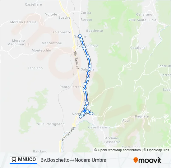 MNUCO Bus Line Map