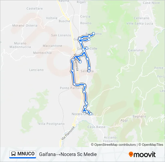 MNUCO Bus Line Map