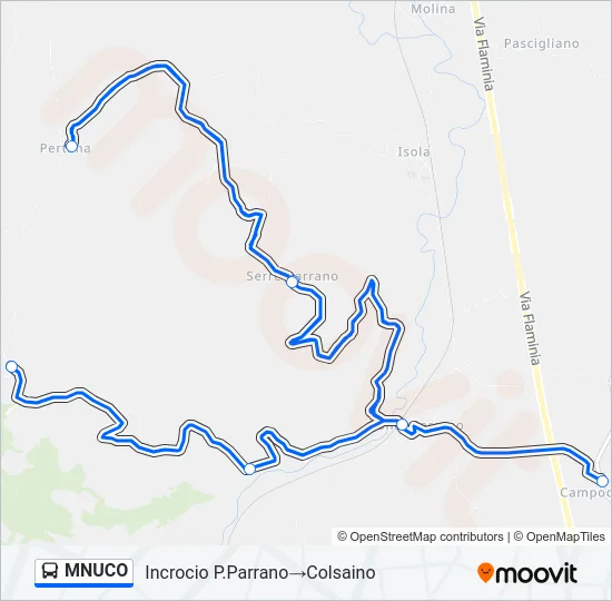 MNUCO Bus Line Map