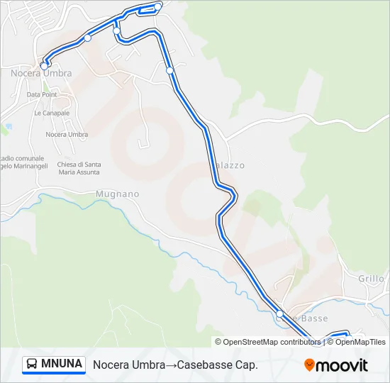 MNUNA Bus Line Map
