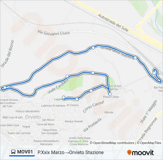 MOV01 Bus Line Map