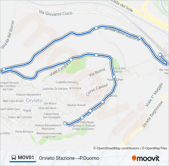 MOV01 Bus Line Map