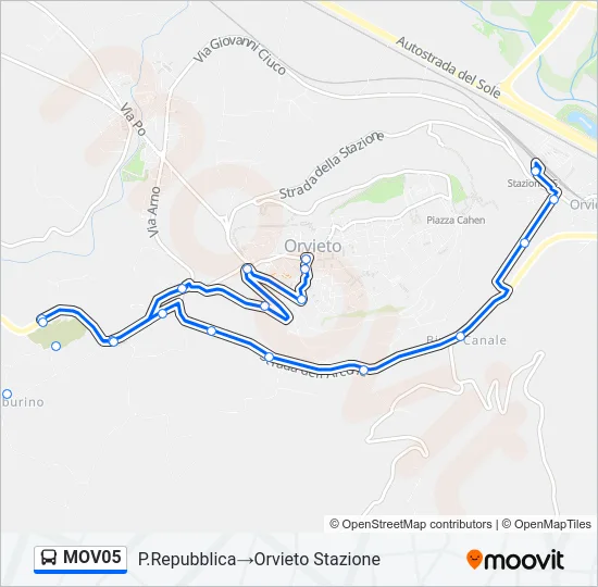 MOV05 Bus Line Map