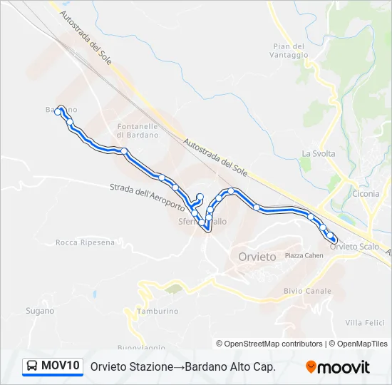 MOV10 Bus Line Map
