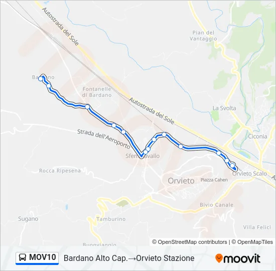 MOV10 Bus Line Map