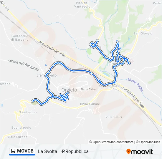 MOVCB Bus Line Map