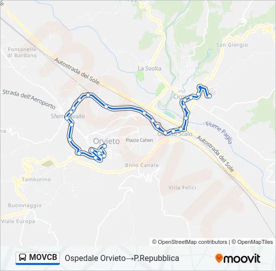 MOVCB Bus Line Map