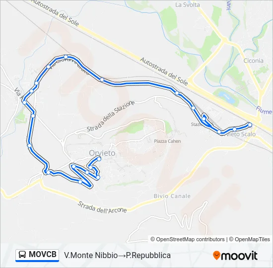 MOVCB Bus Line Map