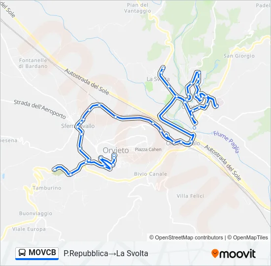 MOVCB Bus Line Map