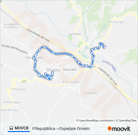 MOVCB Bus Line Map