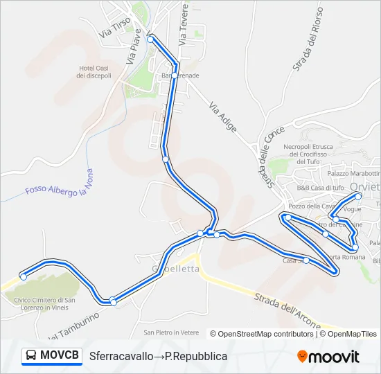 MOVCB Bus Line Map