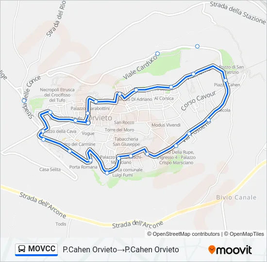 MOVCC Bus Line Map