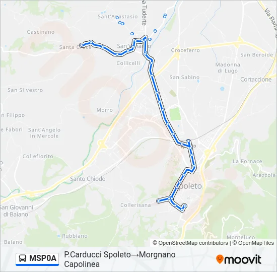 MSP0A Bus Line Map
