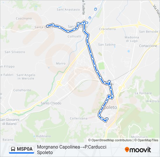 MSP0A Bus Line Map