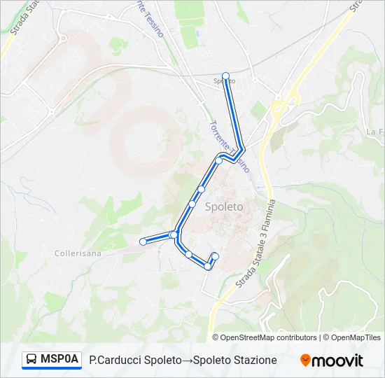 MSP0A Bus Line Map